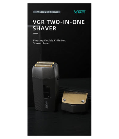Rasoio 2in1 Tagliacapelli A Batteria Ricaricabile Senza Fili Per Barba Usb V-086