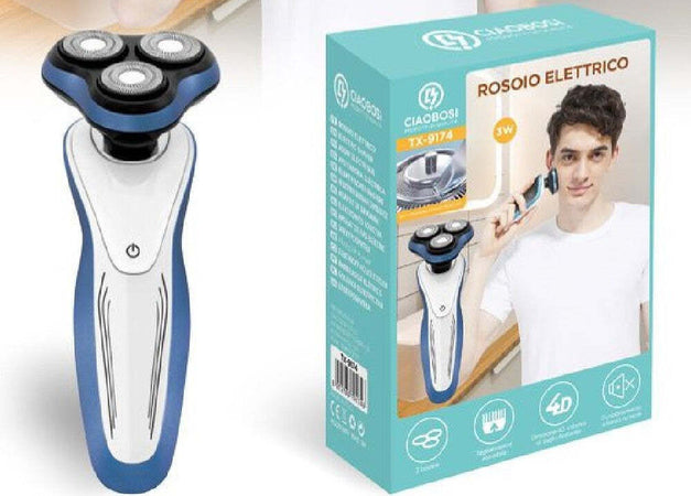 Rasoio 3 Testine Elettrico Ricaricabile Uomo Regolazione Barba Baffi Peli Tx-9174 Salute e cura della persona/Rasatura epilazione e rimozione peli/Regolabarba tagliacapelli e rasoi per il corpo/Tagliacapelli Trade Shop italia - Napoli, Commerciovirtuoso.it
