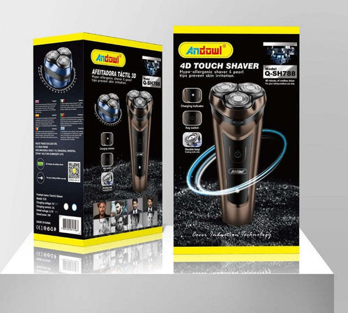 Rasoio 4d Touch Q-sh788 Elettrico Uomo Senza Fili Indicatore Led 3w Silenzioso Salute e cura della persona/Rasatura epilazione e rimozione peli/Regolabarba tagliacapelli e rasoi per il corpo/Rasoi multifunzione e kit Trade Shop italia - Napoli, Commerciovirtuoso.it