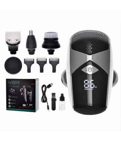 Rasoio 5in1 Led Elettrico Cordless Usb Ricaricabile Ipx6 Impermeabile Vgr V-320