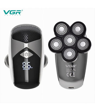 Rasoio 5in1 Led Elettrico Cordless Usb Ricaricabile Ipx6 Impermeabile Vgr V-320