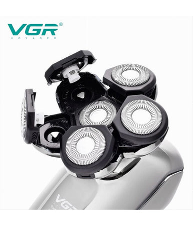 Rasoio 5in1 Led Elettrico Cordless Usb Ricaricabile Ipx6 Impermeabile Vgr V-320