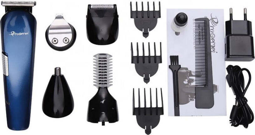 Rasoio-8in1-Gm596-Batteria-Ricaricabile-Trimmer-Kit-Cura-Uomo-Tagliacapelli-Barba