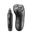 Rasoio A Batteria Elettrico + Rifinitore Per Naso Orecchie Trimmer 2in1 Gm-7113
