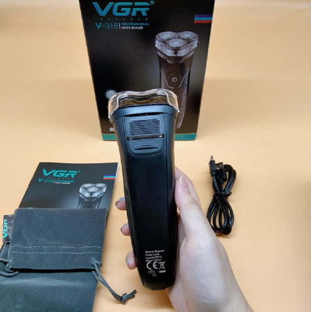 Rasoio A Triple Testine Rotanti Trimmer Barba Cordless Impermeabile Display V318 Salute e cura della persona/Rasatura epilazione e rimozione peli/Rasoi elettrici/Rasoi maschili/Rasoi a lamina Trade Shop italia - Napoli, Commerciovirtuoso.it