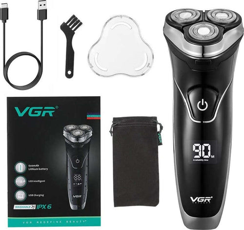 Rasoio A Triple Testine Rotanti Trimmer Barba Cordless Impermeabile Display V318 Salute e cura della persona/Rasatura epilazione e rimozione peli/Rasoi elettrici/Rasoi maschili/Rasoi a lamina Trade Shop italia - Napoli, Commerciovirtuoso.it