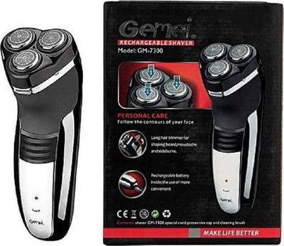 Rasoio-Barba-Professionale-Senza-Fili-Ricaricabile-Impermeabile-3-Testine-Gm7300
