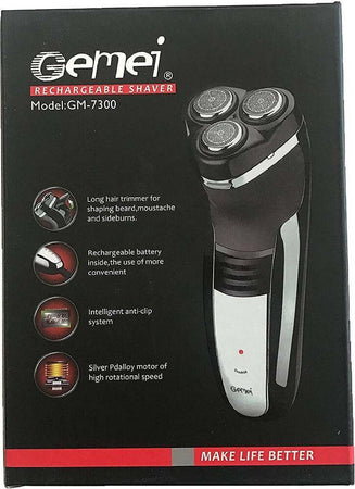Rasoio-Barba-Professionale-Senza-Fili-Ricaricabile-Impermeabile-3-Testine-Gm7300