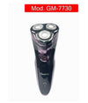 Rasoio Elettrico 3 Teste Rotativo A Batteria Ricaricabile Senza Fili Uomo Gm-7730