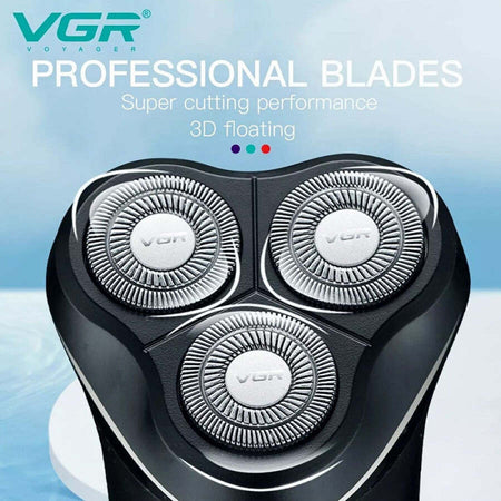 Rasoio-Elettrico-Barba-Trimmer-Rotante-Tripla-Lama-Impermeabile-Carica-Usb-V-319
