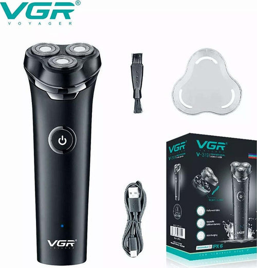 Rasoio Elettrico Barba Trimmer Rotante Tripla Lama Impermeabile Carica Usb V-319 Salute e Bellezza > Depilazione e rasatura > Rasoi e Tagliacapelli Trade Shop italia - Napoli, Commerciovirtuoso.it