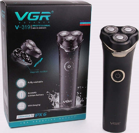 Rasoio Elettrico Barba Trimmer Rotante Tripla Lama Impermeabile Carica Usb V-319 Salute e Bellezza > Depilazione e rasatura > Rasoi e Tagliacapelli Trade Shop italia - Napoli, Commerciovirtuoso.it
