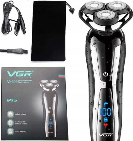 Rasoio Elettrico Barba Trimmer Usb Ricaricabile Impermeabile Con Display V-309 Salute e cura della persona/Rasatura epilazione e rimozione peli/Rasoi elettrici/Rasoi maschili/Rasoi a lamina Trade Shop italia - Napoli, Commerciovirtuoso.it