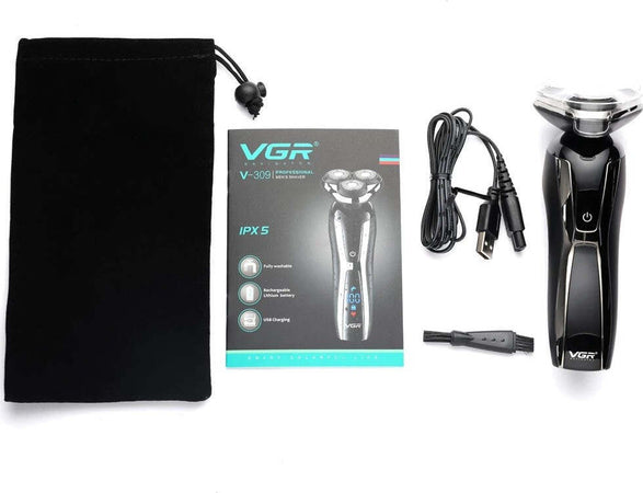 Rasoio Elettrico Barba Trimmer Usb Ricaricabile Impermeabile Con Display V-309 Salute e cura della persona/Rasatura epilazione e rimozione peli/Rasoi elettrici/Rasoi maschili/Rasoi a lamina Trade Shop italia - Napoli, Commerciovirtuoso.it
