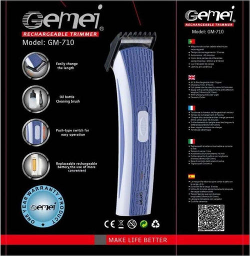 RASOIO ELETTRICO DI PRECISIONE RICARICABILE PER BARBA GEMEI GM-710 DA VIAGGIO Salute e cura della persona/Rasatura epilazione e rimozione peli/Rasoi elettrici/Rasoi maschili/Rasoi a lamina Trade Shop italia - Napoli, Commerciovirtuoso.it