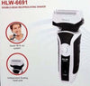 Rasoio-Elettrico-Hlw-6691-Ricaricabile-2-Testine-Lama-Acciaio-Barba-Baffi
