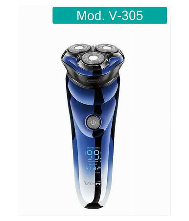 Rasoio Elettrico Impermeabile Regolabarba Senza Fili Batteria Ricaricabile V-305