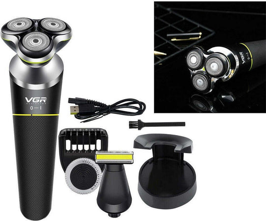 Rasoio Elettrico Per Barba E Capelli Senza Fili Impermeabile 3 Testine Vgr V-308 Salute e Bellezza > Depilazione e rasatura > Rasoi e Tagliacapelli Trade Shop italia - Napoli, Commerciovirtuoso.it