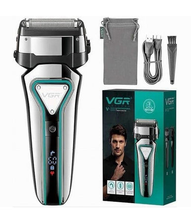 Rasoio Elettrico Professionale A Batteria Ricaricabile Barba Capelli Vgr V-333