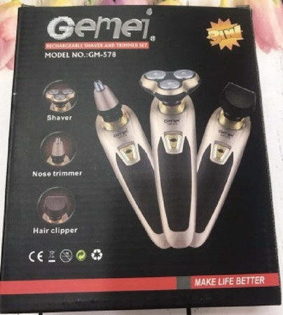 Rasoio Elettrico Regolabarba 3in1 Ricaricabile Trimmer Rifinitore Per Naso Gm578 Salute e Bellezza > Depilazione e rasatura > Rasoi e Tagliacapelli Trade Shop italia - Napoli, Commerciovirtuoso.it
