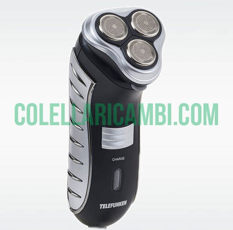 Rasoio Elettrico Ricaricabile Telefunken con Regolabarba a Scomparsa 3 Lame Rotanti e Testina Flex & Float Cordless Senza Fili