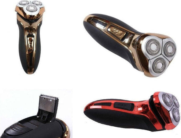 RASOIO ELETTRICO RICARICABILE UOMO VISO BARBA BAFFI REGOLAZIONE PELI 3 TESTINE Salute e cura della persona/Rasatura epilazione e rimozione peli/Rasoi elettrici/Rasoi maschili/Rasoi a lamina Trade Shop italia - Napoli, Commerciovirtuoso.it