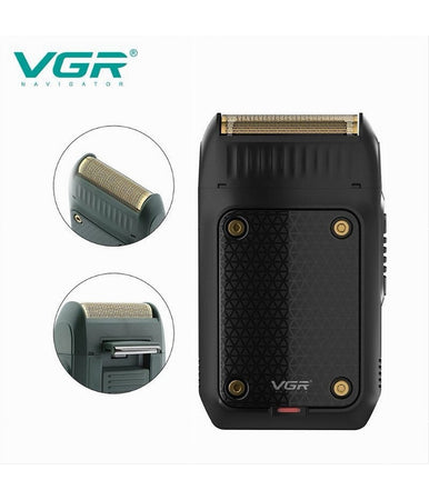 Rasoio Elettrico Ultra Sottile A Batteria Ricaricabile Trimmer Viaggio Usb V-353