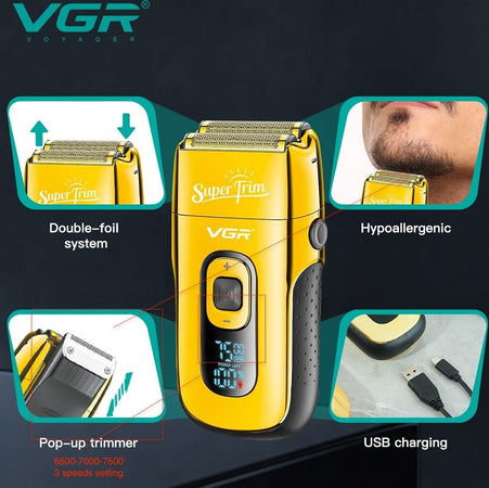 Rasoio Elettrico Capelli Barba Trimmer Rasatura Professionale A Batteria V-332 Salute e Bellezza > Depilazione e rasatura > Rasoi e Tagliacapelli Trade Shop italia - Napoli, Commerciovirtuoso.it
