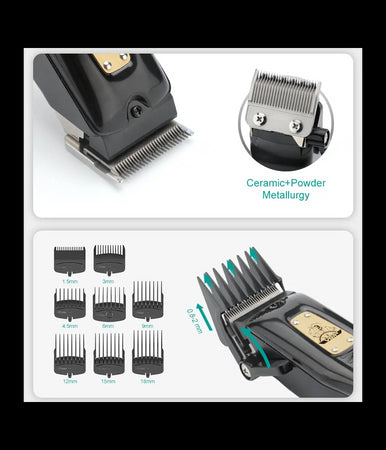 Tagliacapelli Uomo A Zero Professionale Regolabarba Ricaricabile Batteria Vgr651