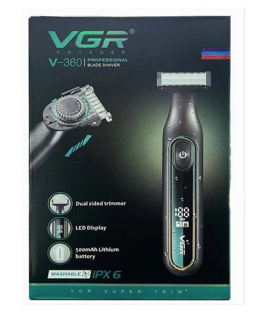 Rasoio Professionale A Lama Rifinitore Regola Capelli Barba Uomo Display Led V-360