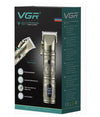 Rasoio Professionale Tagliacapelli Display Led Senza Fili Ricaricabile Vgr V-697