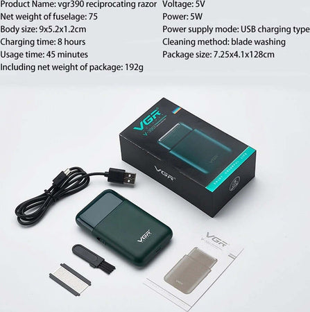 Rasoio Professionale Uomo A Batteria Ricaricabile Elettrico Portatile Usb V-390 Salute e Bellezza > Depilazione e rasatura > Rasoi e Tagliacapelli Trade Shop italia - Napoli, Commerciovirtuoso.it