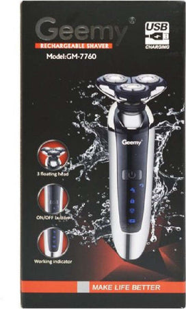Rasoio Ricaricabile Elettrico Professionale Barba A 3 Testine Flottanti Gm-7760 Salute e cura della persona/Rasatura epilazione e rimozione peli/Regolabarba tagliacapelli e rasoi per il corpo/Regolarbarba e rifinitori Trade Shop italia - Napoli, Commerciovirtuoso.it