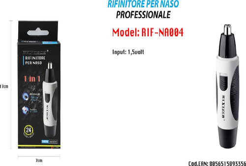 Rasoio Rifinitore Per Peli Naso Orecchie Barba Uomo Maxtech Rif-na004 Salute e cura della persona/Rasatura epilazione e rimozione peli/Regolabarba tagliacapelli e rasoi per il corpo/Regolarbarba e rifinitori Trade Shop italia - Napoli, Commerciovirtuoso.it