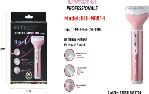 Rasoio Rifinitore Precisione Per Peli Naso Orecchie Sopracciglia 4x1 Rif-na014 Salute e cura della persona/Rasatura epilazione e rimozione peli/Regolabarba tagliacapelli e rasoi per il corpo/Regolarbarba e rifinitori Trade Shop italia - Napoli, Commerciovirtuoso.it
