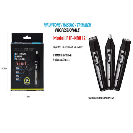Rasoio-Rifinitore-Trimmer-Per-Peli-Naso-Orecchie-Sopracciglia-3x1-Rif-na012