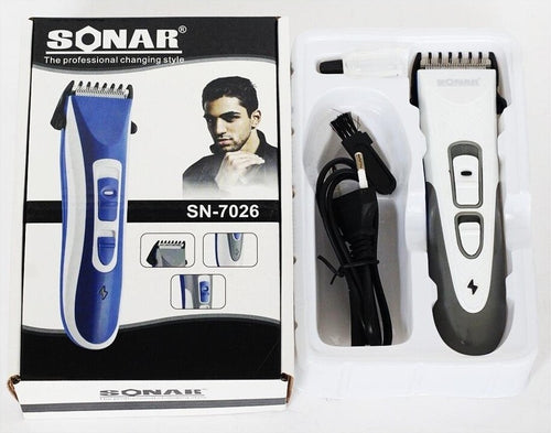 RASOIO TAGLIA CAPELLI BARBA BAFFI BASETTE PELI SONAR SN-7026 RICARICABILE Salute e cura della persona/Rasatura epilazione e rimozione peli/Regolabarba tagliacapelli e rasoi per il corpo/Tagliacapelli Trade Shop italia - Napoli, Commerciovirtuoso.it
