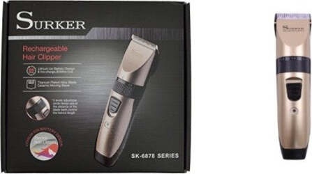 Rasoio Tagliacapelli Prof. Ricaric. Testina Titanio Lama Ceramica Surker Sk-6878 Salute e cura della persona/Rasatura epilazione e rimozione peli/Regolabarba tagliacapelli e rasoi per il corpo/Tagliacapelli Trade Shop italia - Napoli, Commerciovirtuoso.it