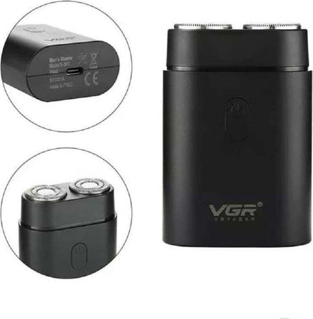Rasoio-Uomo-Professionale-Elettrico-Regolabarba-Portatile-Impermeabile-Vgr-V-341