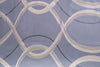 Completo letto lenzuola stampato stampa fantasia in raso di puro di cotone made in Italy MATRIMONIALE SPIRALI - Vanita di raso