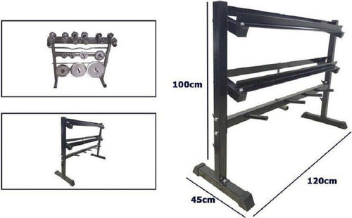 Rastrelliera Supporto Rack Porta Manubri Dischi Pesi Palestra Espositore Sport e tempo libero/Fitness e palestra/Potenziamento muscolare/Rack di stoccaggio pesi/Porta manubri Trade Shop italia - Napoli, Commerciovirtuoso.it