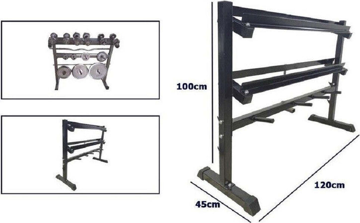 Rastrelliera Supporto Rack Porta Manubri Dischi Pesi Palestra Espositore Sport e tempo libero/Fitness e palestra/Potenziamento muscolare/Rack di stoccaggio pesi/Porta manubri Trade Shop italia - Napoli, Commerciovirtuoso.it