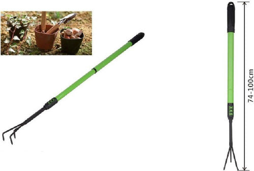 Rastrello A 3 Denti Con Manico Allungabile Attrezzo Per Giardino 74-100cm 90071 Fai da te/Utensili elettrici e a mano/Attrezzi da giardinaggio/Rastrelli Trade Shop italia - Napoli, Commerciovirtuoso.it