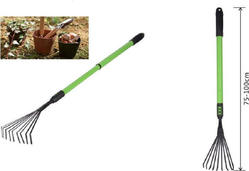 Rastrello A 9 Denti Con Manico Allungabile Attrezzo Per Giardino 75-100 Cm 90075 Fai da te/Utensili elettrici e a mano/Attrezzi da giardinaggio/Rastrelli Trade Shop italia - Napoli, Commerciovirtuoso.it