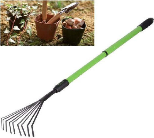 Rastrello A 9 Denti Con Manico Allungabile Attrezzo Per Giardino 75-100 Cm 90075 Fai da te/Utensili elettrici e a mano/Attrezzi da giardinaggio/Rastrelli Trade Shop italia - Napoli, Commerciovirtuoso.it
