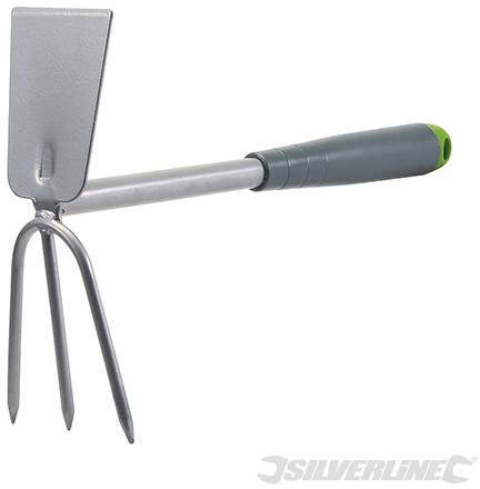 Rastrello coltivatore a zappa manuale 300 mm Silverline in acciaio verniciato