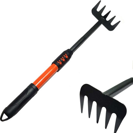 Rastrello Da Giardino In Metallo Manico Gomma Antiscivolo Giardinaggio Attrezzi Fai da te/Utensili elettrici e a mano/Attrezzi da giardinaggio/Rastrelli Trade Shop italia - Napoli, Commerciovirtuoso.it