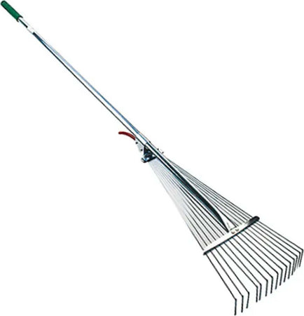 Rastrello Raccoglifoglie Allungabile In Metallo Raggi Regolabili Telescopico Fai da te/Utensili elettrici e a mano/Attrezzi da giardinaggio/Rastrelli Trade Shop italia - Napoli, Commerciovirtuoso.it