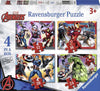RAVENSBURGER-Puzzle-Marvel-Avengers-4-Puzzle-in-A-Box
