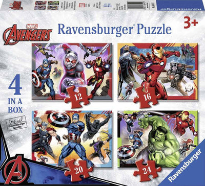 RAVENSBURGER-Puzzle-Marvel-Avengers-4-Puzzle-in-A-Box